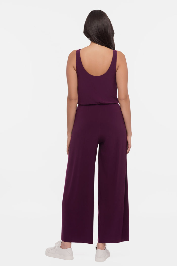 Back of Jesi solid jumpsuit in Bing
