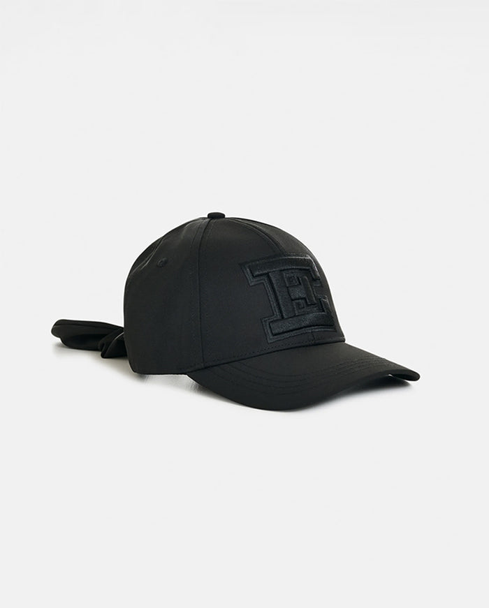 Jiny Cap With Bow - Black