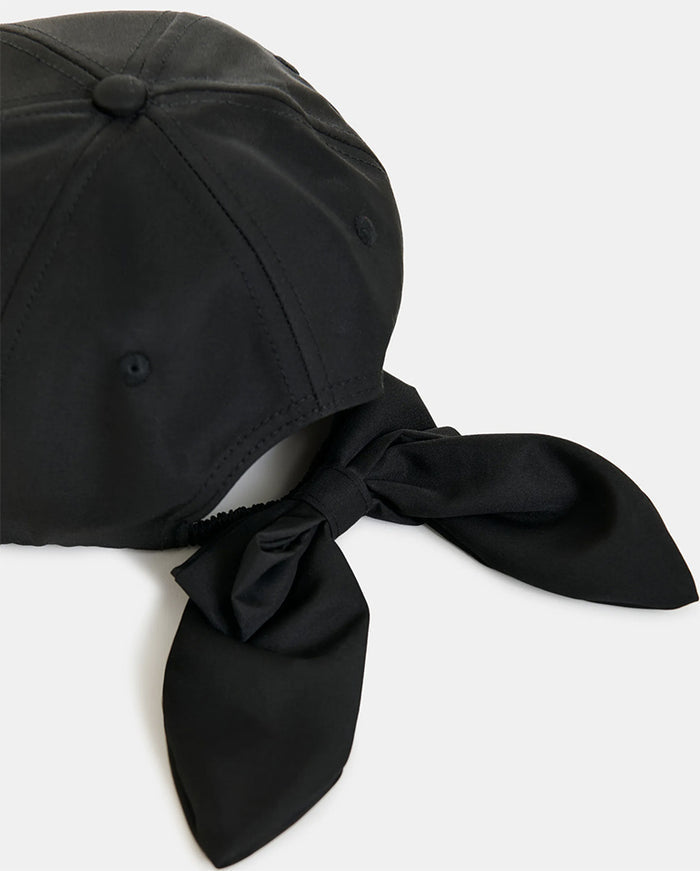 Jiny Cap With Bow - Black