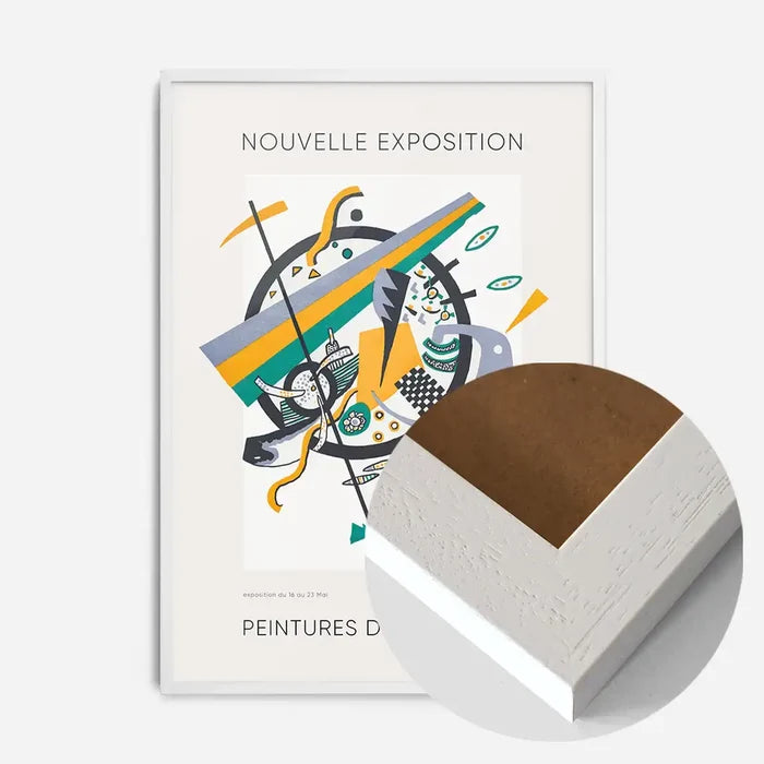 21x30cm | 8¼ x 11¾in / White Wood Frame