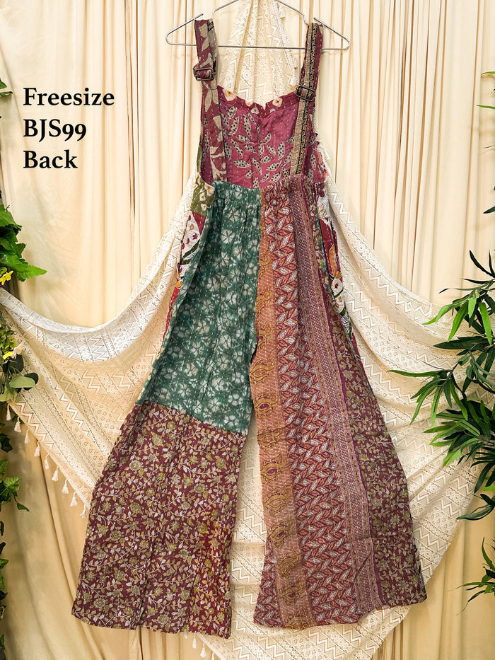 Kantha Boho Wide Leg  Jumpsuit