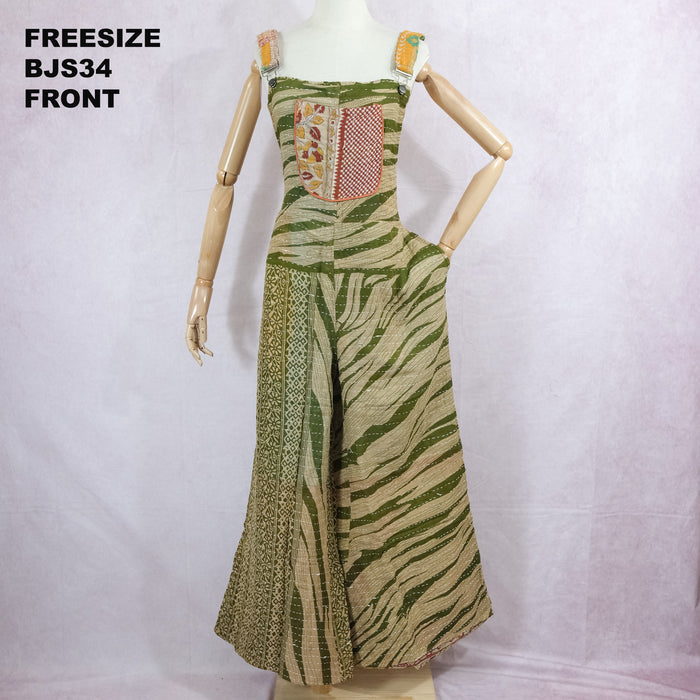 Kantha Boho Wide Leg  Jumpsuit