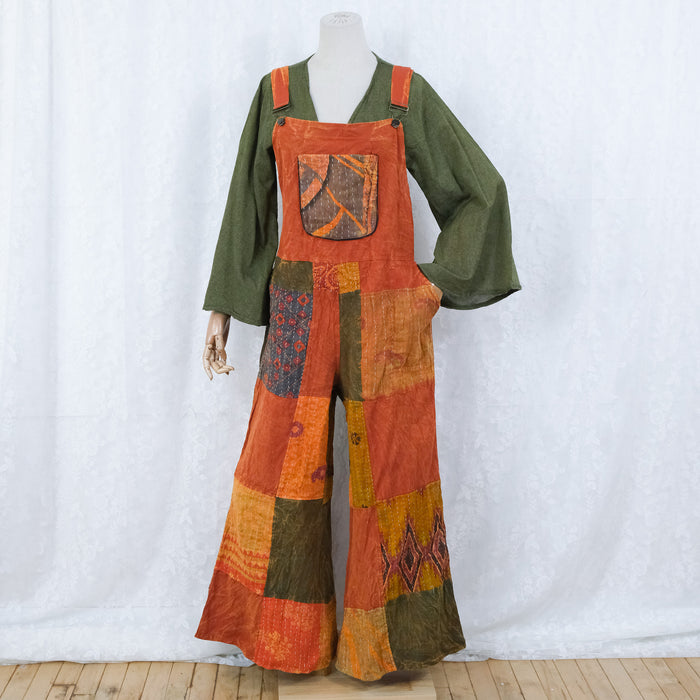 Kantha Patchwork Wide Leg Jumpsuit