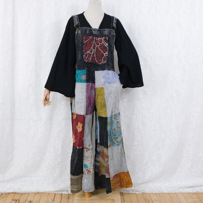 Kantha Patchwork Wide Leg Jumpsuit