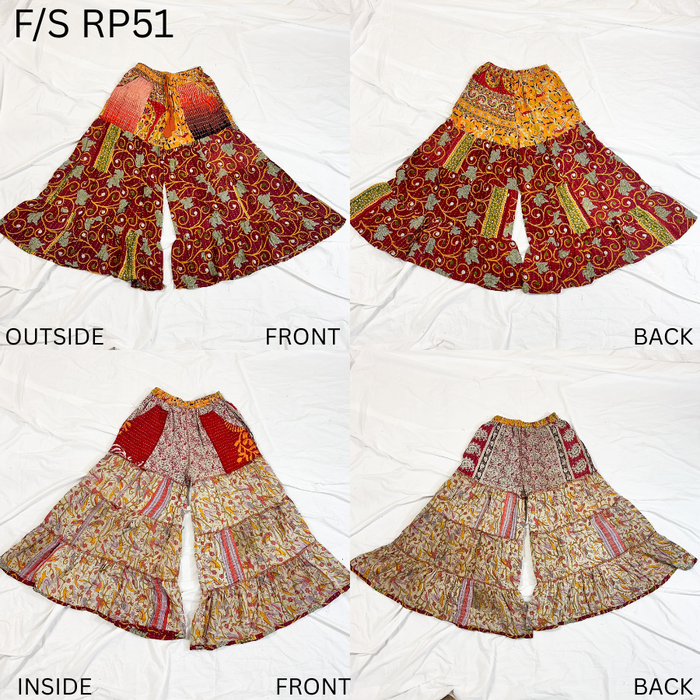Kantha Reversible Palazzo Boho Pants