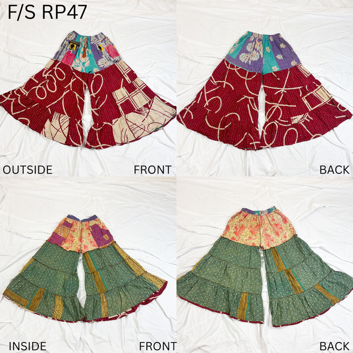 Kantha Reversible Palazzo Boho Pants