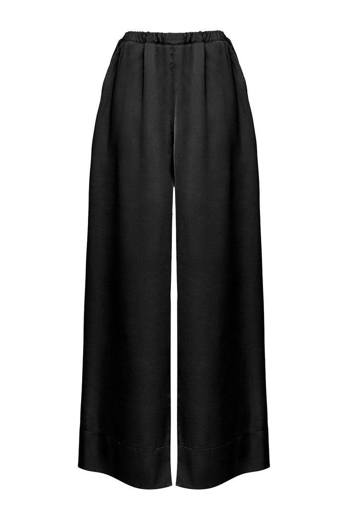 Kasumi black kimono pants
