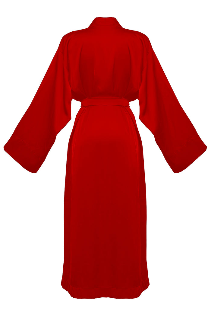 Kasumi red kimono robe