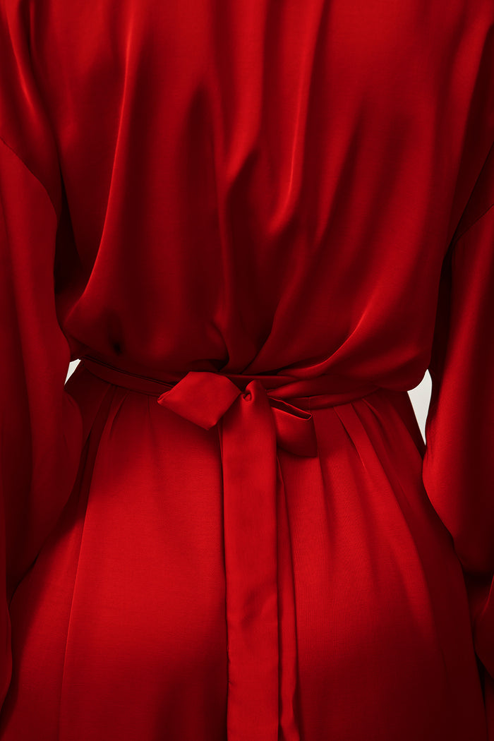 Kasumi red kimono robe