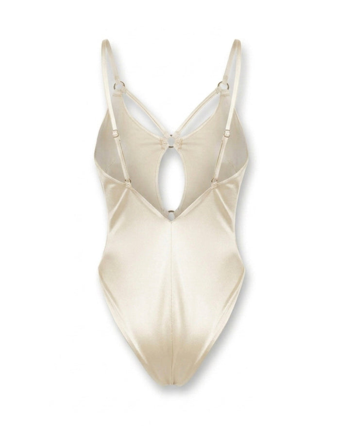 Kiara Ivory one-piece swimsuit