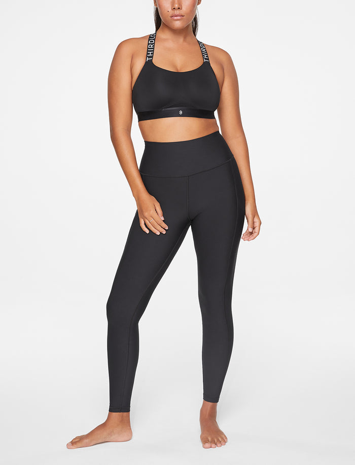 Kinetic Performance Pocket Legging - Black - Polyester/Spandex -Thirdlove