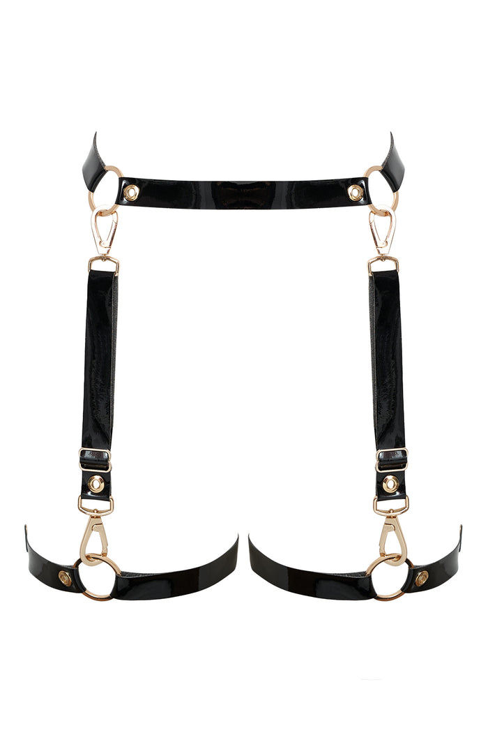 Larah Black open belt by Secret Room