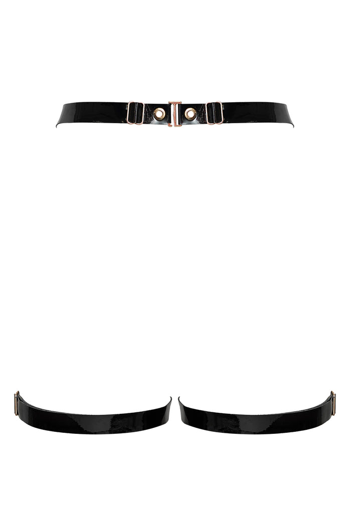 Larah Black open belt by Secret Room