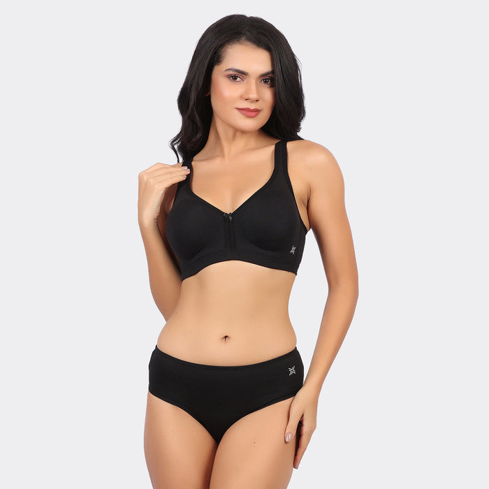 Lavos Bamboo Cotton Full Coverage Non-Padded Wire-Free Bra for Women – Breathable Everyday Comfort