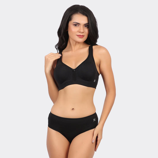 Lavos Bamboo Cotton Full Coverage Non-Padded Wire-Free Bra for Women – Breathable Everyday Comfort