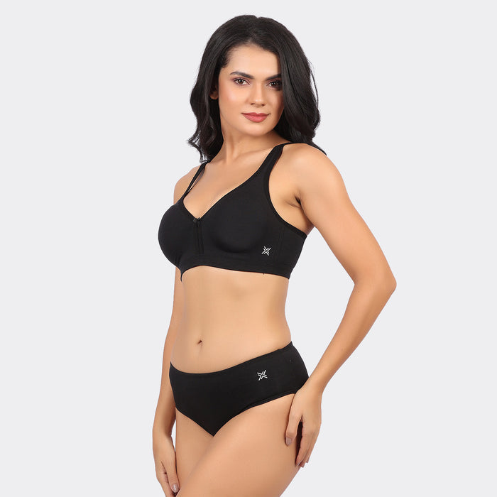 Lavos Bamboo Cotton Full Coverage Non-Padded Wire-Free Bra for Women – Breathable Everyday Comfort