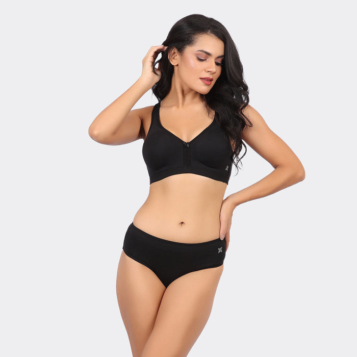 Lavos Bamboo Cotton Full Coverage Non-Padded Wire-Free Bra for Women – Breathable Everyday Comfort