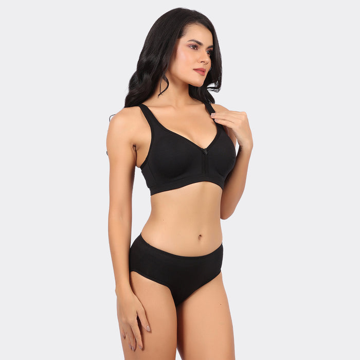 Lavos Bamboo Cotton Full Coverage Non-Padded Wire-Free Bra for Women – Breathable Everyday Comfort