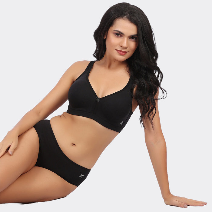 Lavos Bamboo Cotton Full Coverage Non-Padded Wire-Free Bra for Women – Breathable Everyday Comfort