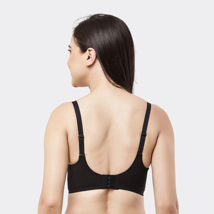 Lavos Bamboo Cotton Seamless Padded Bra – Wire-Free Full Coverage