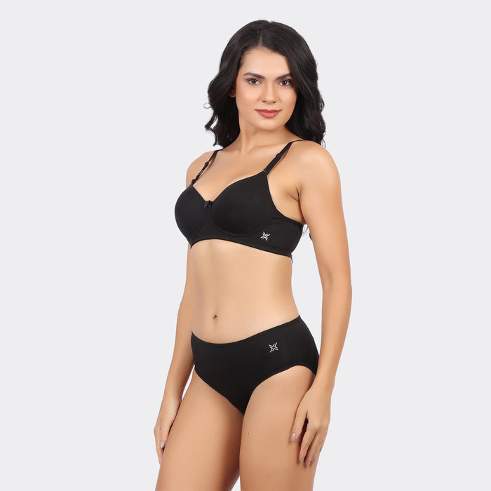 Lavos Bamboo Cotton T-Shirt Padded Bra for a Smooth & Invisible Fit
