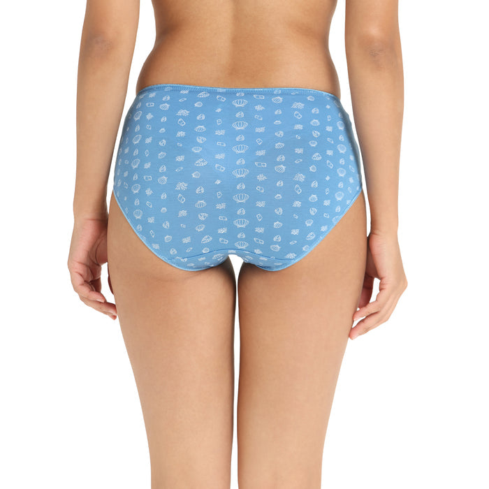 Lavos Bamboo Modal Mid Waist Hipster – Soft Outer Elastic Women’s Underwear (Pack of 3)