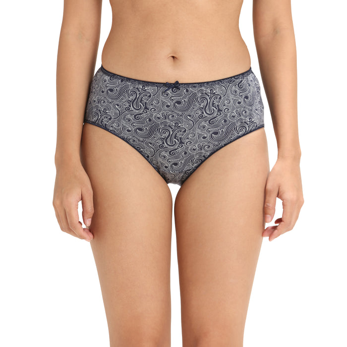 Lavos Bamboo Modal Mid Waist Hipster – Soft Outer Elastic Women’s Underwear (Pack of 3)
