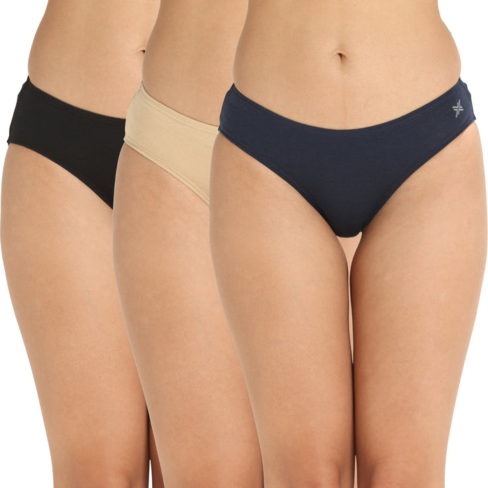 Lavos Organic Bamboo Bikini for Women – Inner Elastic (Pack of 3)