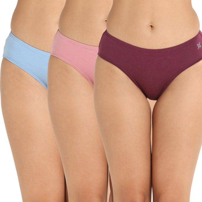 Lavos Organic Bamboo Bikini for Women – Inner Elastic (Pack of 3)