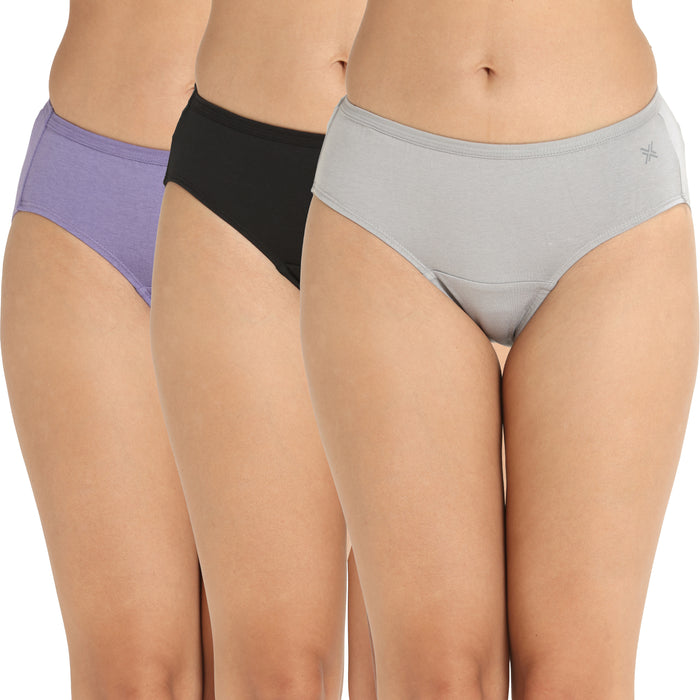 Lavos Organic Bamboo Bikini for Women – Inner Elastic (Pack of 3)