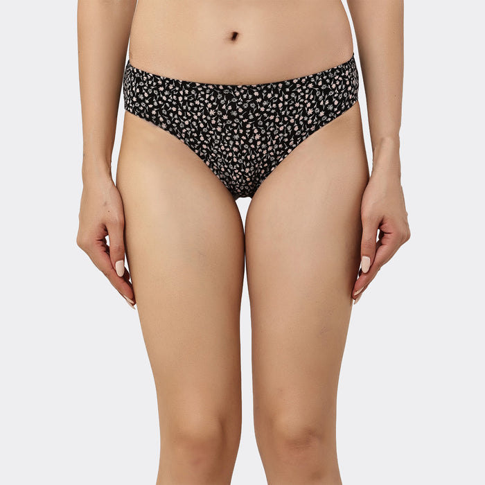 Lavos Womens Bamboo Modal Low Waist Bikini - Inner Elastic (Pack of 3)