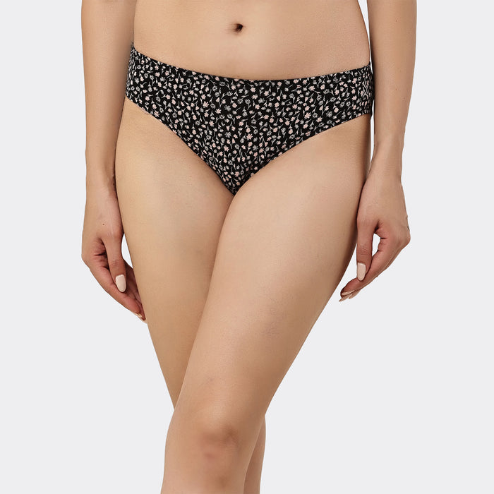 Lavos Womens Bamboo Modal Low Waist Bikini - Inner Elastic (Pack of 3)