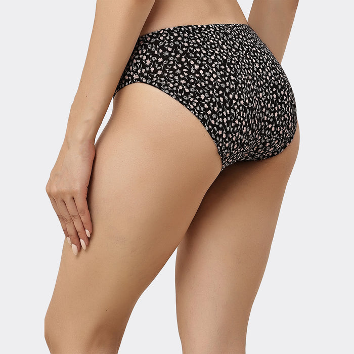 Lavos Womens Bamboo Modal Low Waist Bikini - Inner Elastic (Pack of 3)