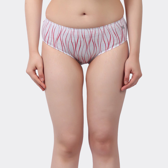 Lavos Women’s Bamboo Modal Mid Waist Hipster – Inner Elastic Comfort (Pack of 3)