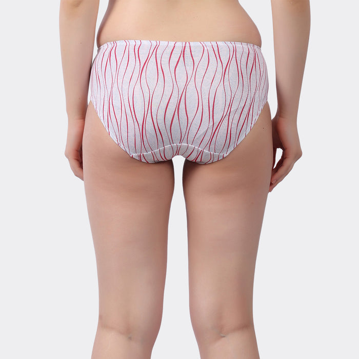 Lavos Women’s Bamboo Modal Mid Waist Hipster – Inner Elastic Comfort (Pack of 3)