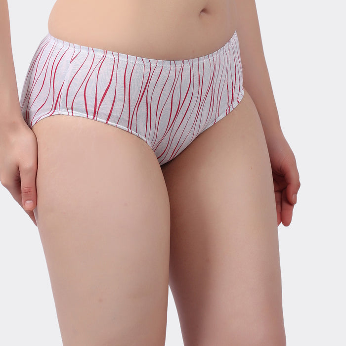 Lavos Women’s Bamboo Modal Mid Waist Hipster – Inner Elastic Comfort (Pack of 3)