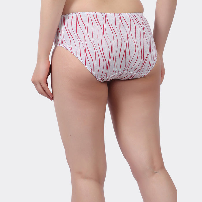Lavos Women’s Bamboo Modal Mid Waist Hipster – Inner Elastic Comfort (Pack of 3)