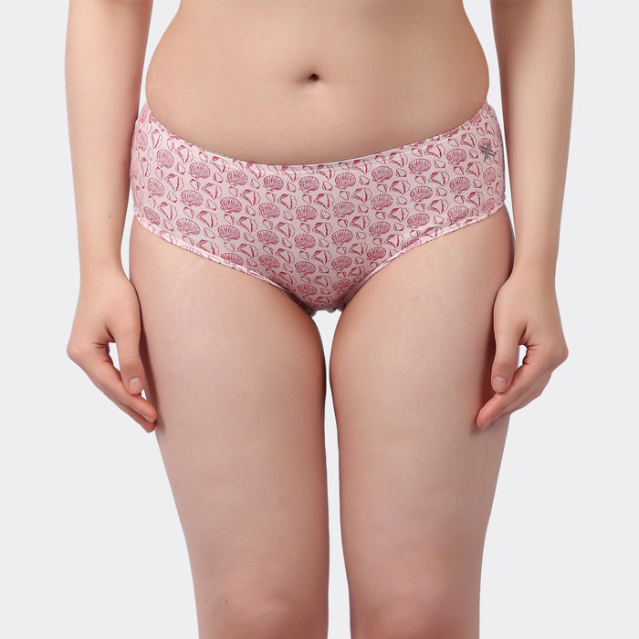 Lavos Women’s Bamboo Modal Mid Waist Hipster – Inner Elastic Comfort (Pack of 3)