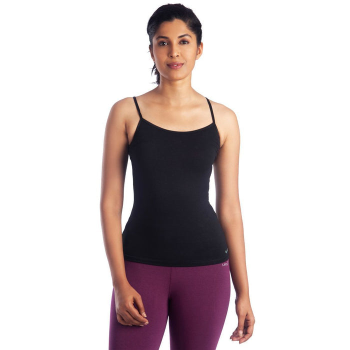 Lavos Womens Strappy Tank Slip's photograph that's made with an innovative bamboo and organic cotton fabric from Lavos Performance, a carbon neutral eco-fashion company. Buy Strappy Tank Slip For Women Online.Whether you are heading out for the gym or an all-girls party, our Tank Slip won't let you down. The Bamboo Performance Technology keeps you cool, and wicks sweat away.Explore Latest Collection of Bamboo Clothes At Lavos Performance.