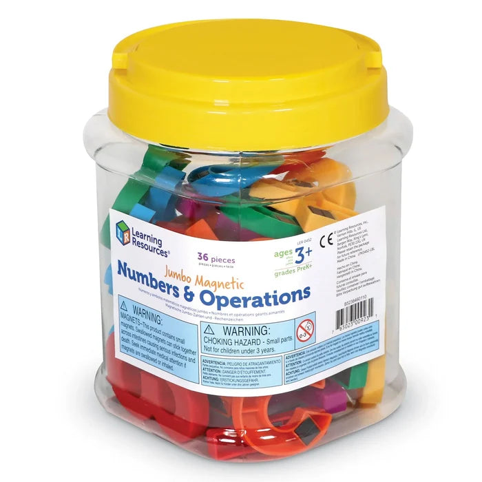 Learning Resources Jumbo Magnetic Numbers & Operations 36 pcs - ebebek - Black Friday
