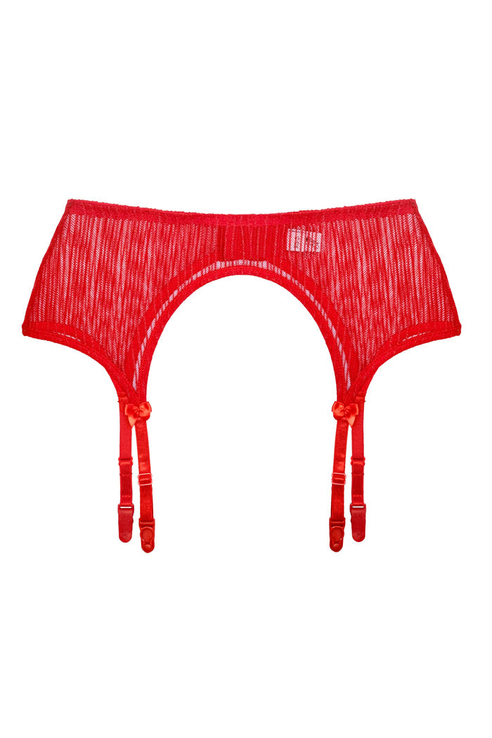 Lessie Red garter belt