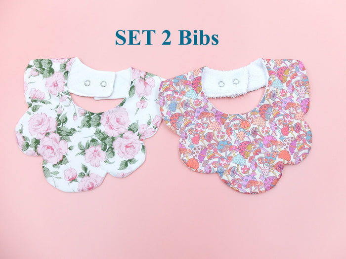LIBERTY London Baby Scalloped Bib
