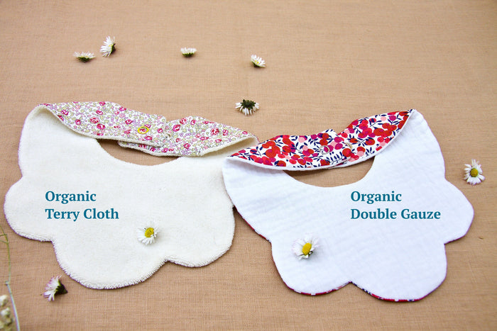 Liberty London Baby Bib Set: Floral Cotton, Organic Cotton