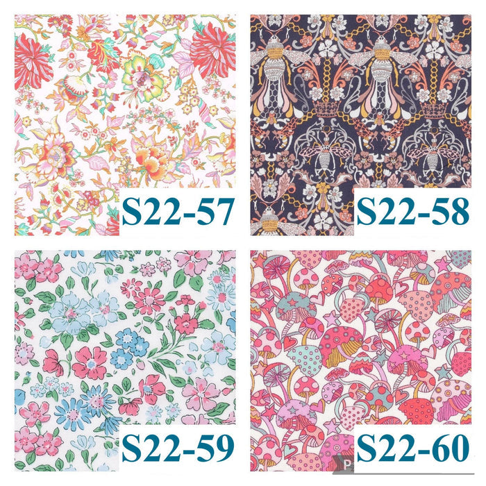 Liberty London Baby Bib Set: Floral Cotton, Organic Cotton