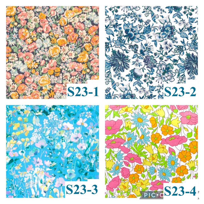 Liberty London Baby Bib Set: Floral Cotton, Organic Cotton