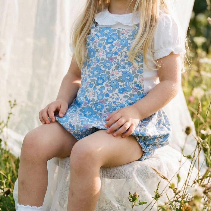 Liberty London Baby Bubble Romper: English Cotton Bloomer