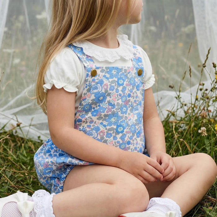 Liberty London Baby Bubble Romper: English Cotton Bloomer