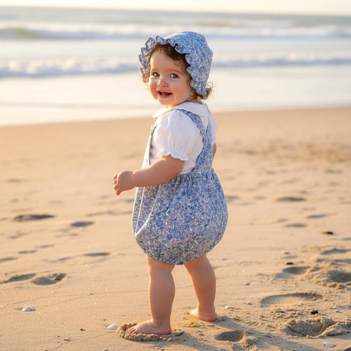 Liberty London Baby Romper: Tana Lawn Cotton Bubble Onesie