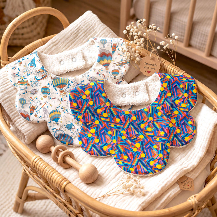 Liberty London Bibs, Ditsy Floral Organic Cotton Baby Drool Catcher