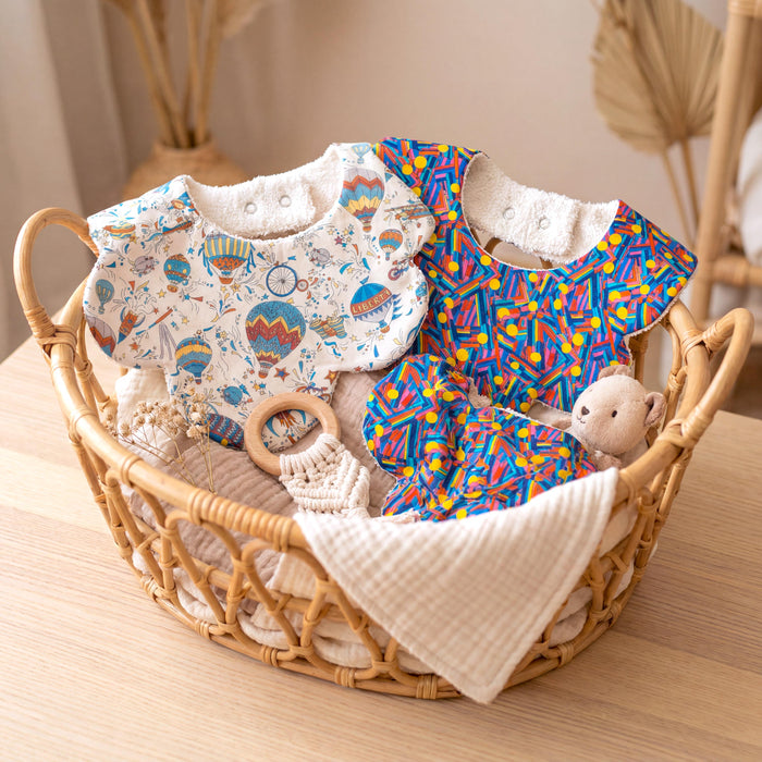 Liberty London Bibs, Ditsy Floral Organic Cotton Baby Drool Catcher